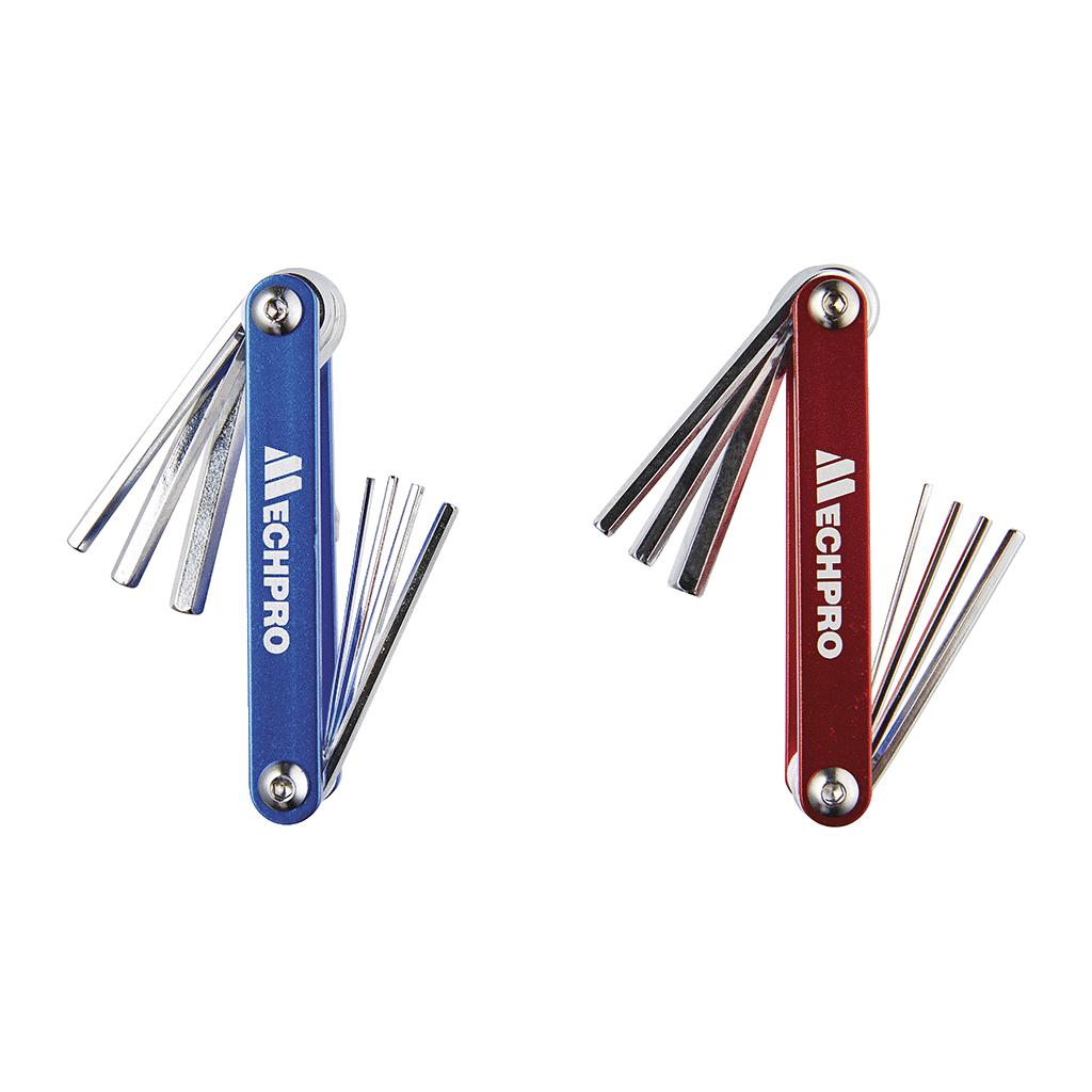 Mechpro Blue Fold Up Hex Keys Set 2pc - MPBHK111K