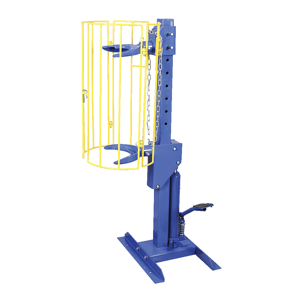 Mechpro Blue 1000kg Hydraulic Spring/Strut/Coil Compressor with Safety Cage - MPBSC1