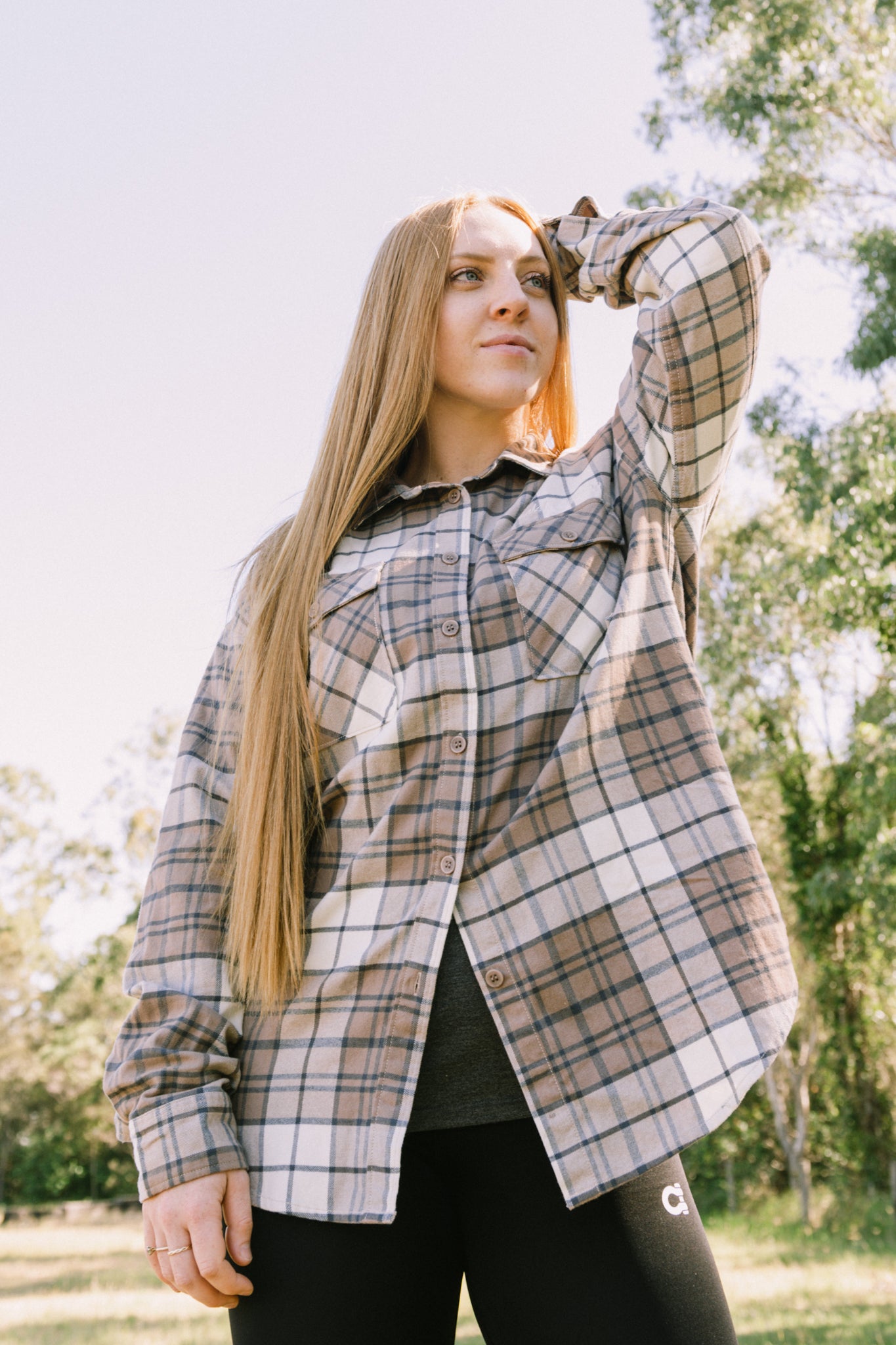 Women's Oversized Check Flanno - SF4103TP