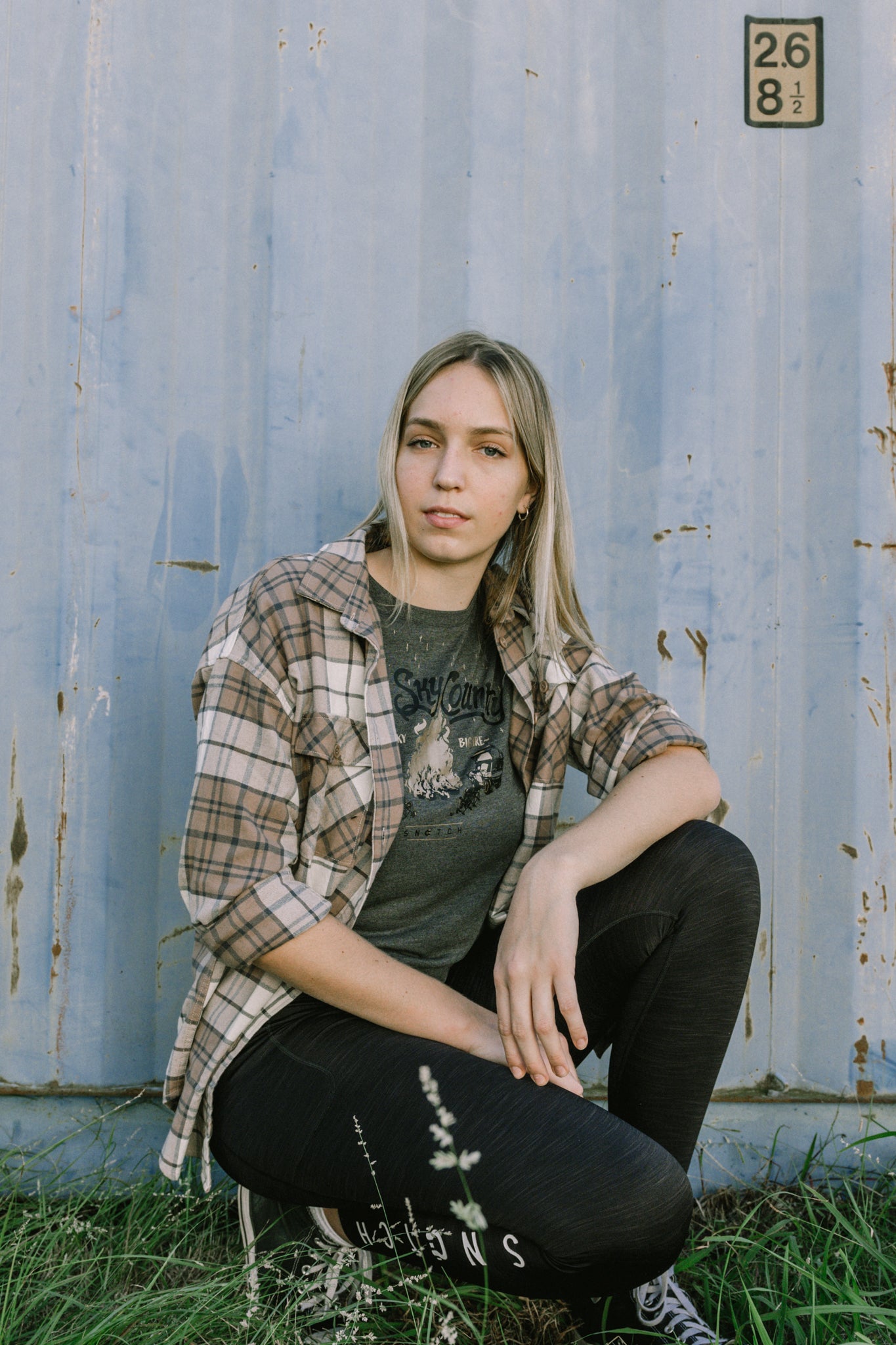 Women's Oversized Check Flanno - SF4103TP