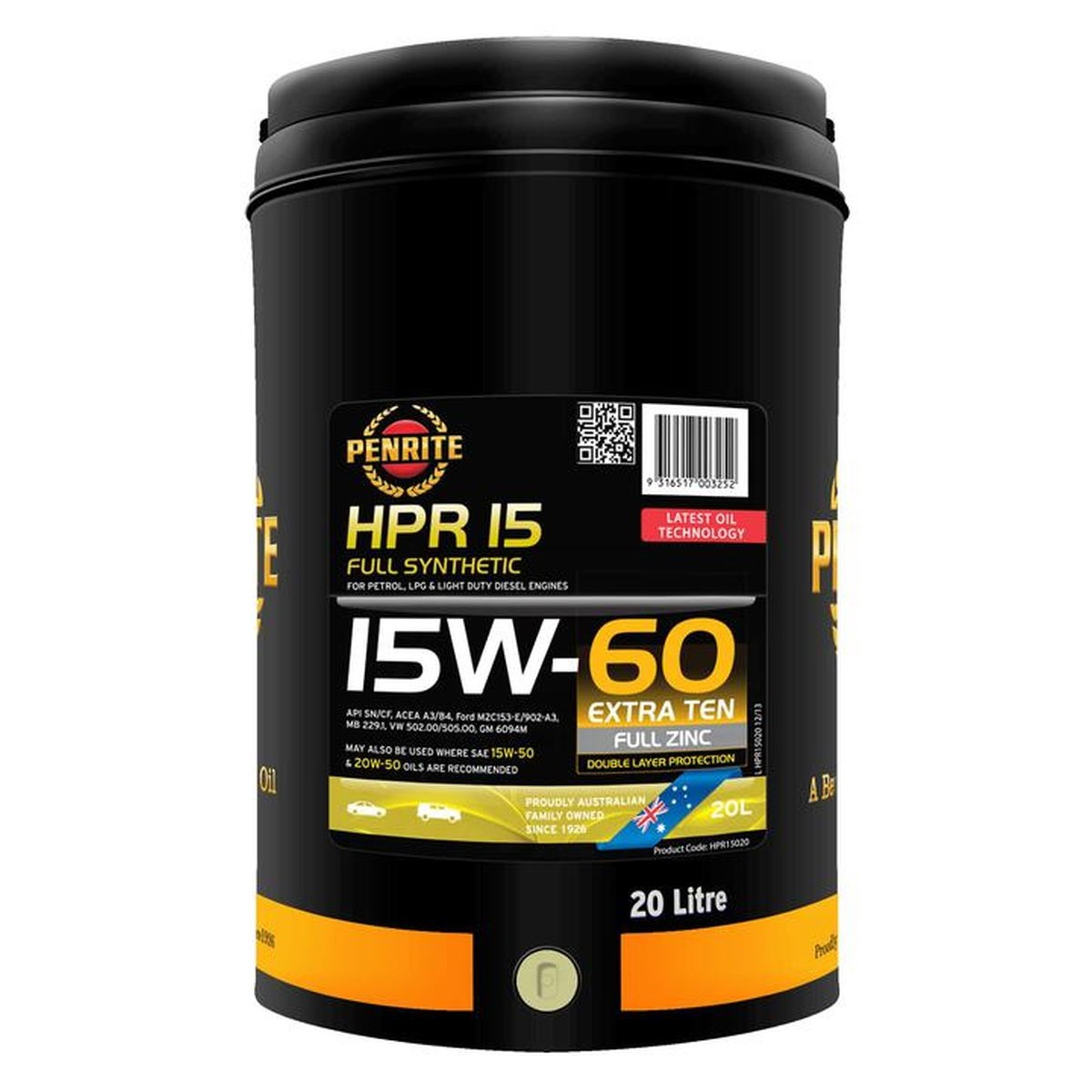 Penrite HPR 15 15W-60 Engine Oil 20L - HPR15020