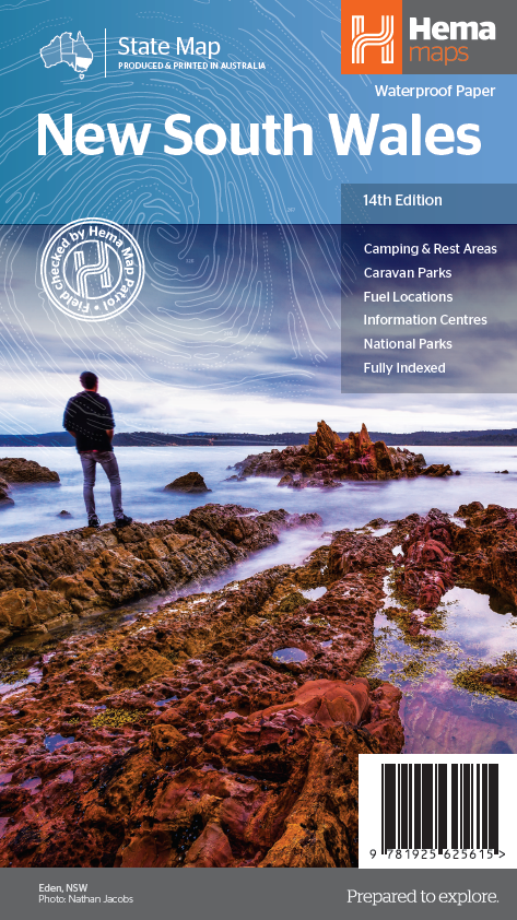 HEMA New South Wales State Map 14th Edition - 9781925625615