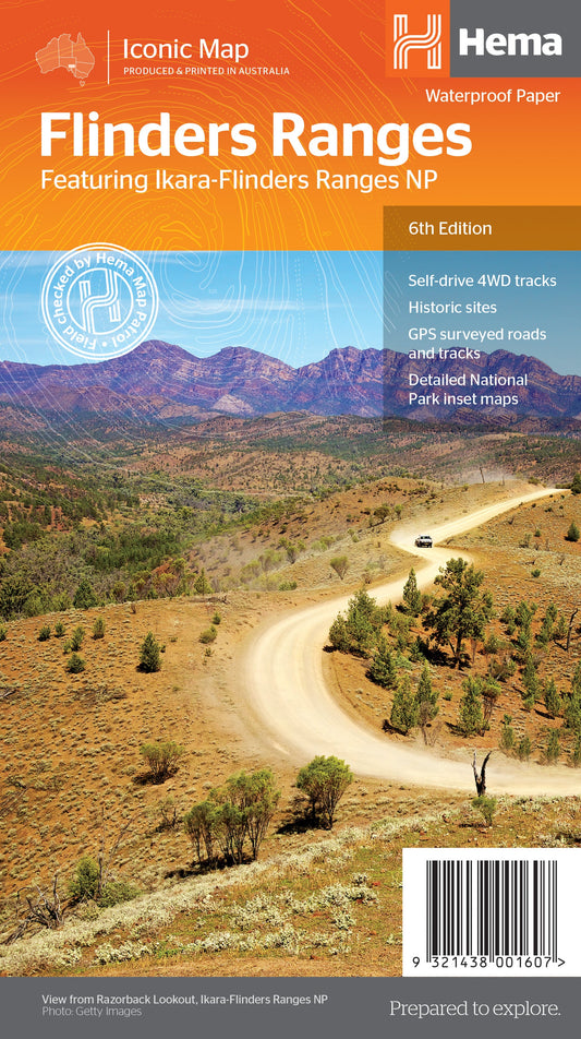 HEMA Flinders Ranges Map Edition 6 - 9321438001607
