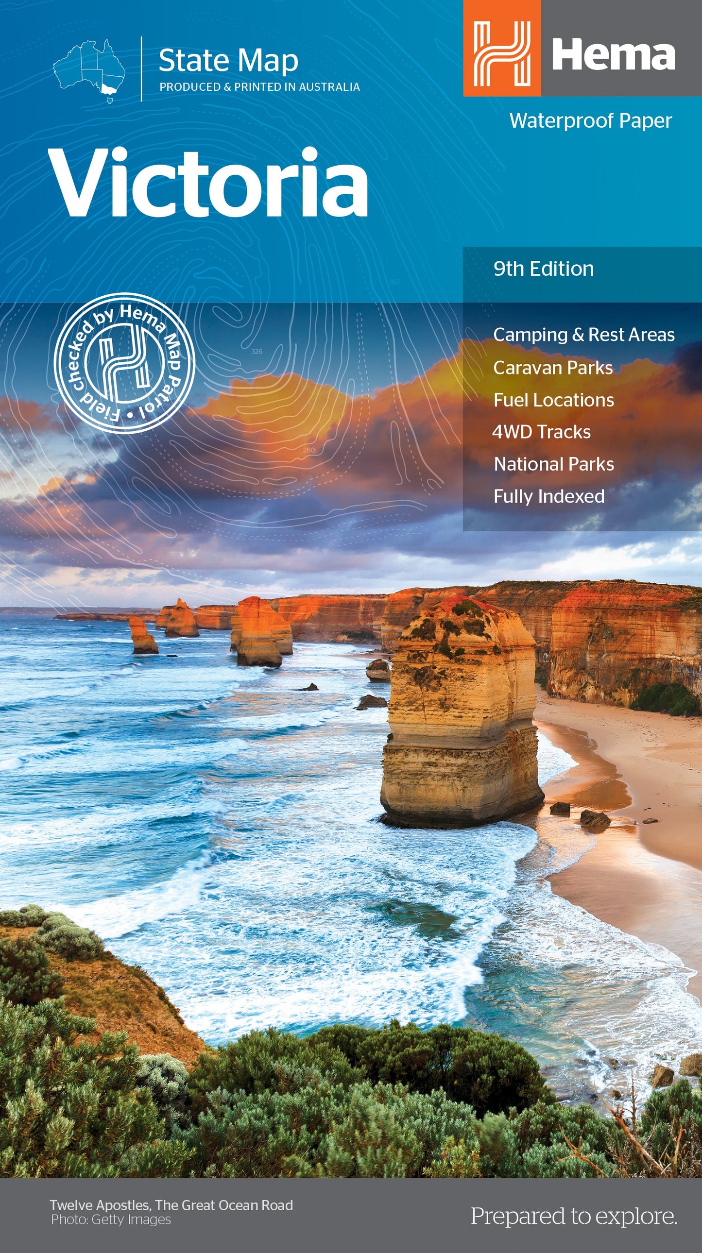 HEMA Victoria State Map Edition 9 - 9781865009834