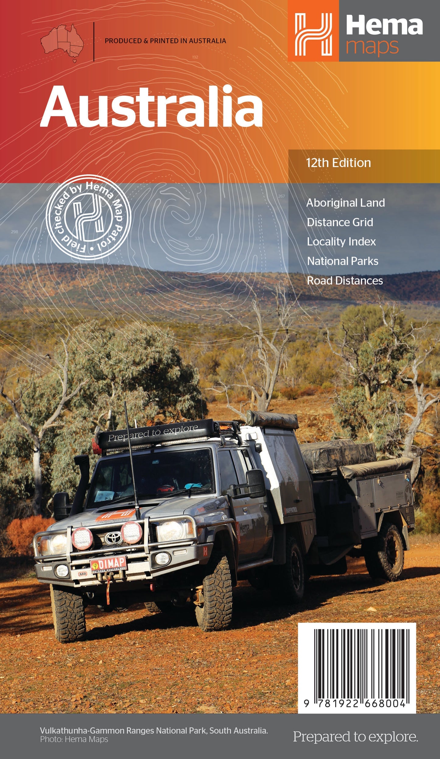 HEMA Australia Large Map 12th Editionition - 9781922668004