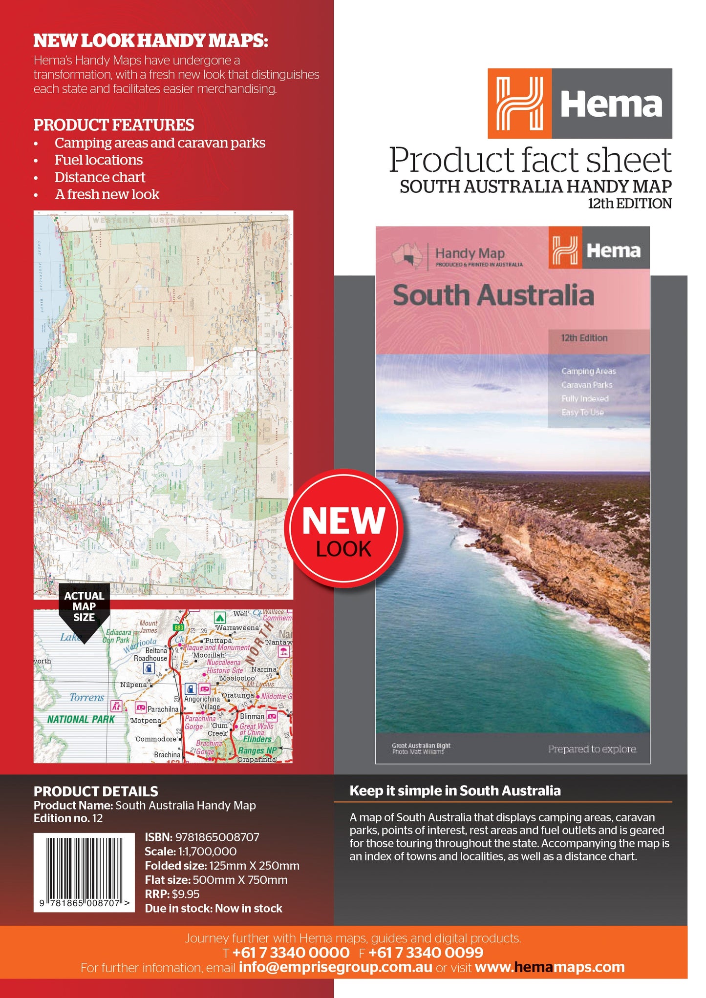 HEMA South Australia Handy Edition 12 - 9781865008707
