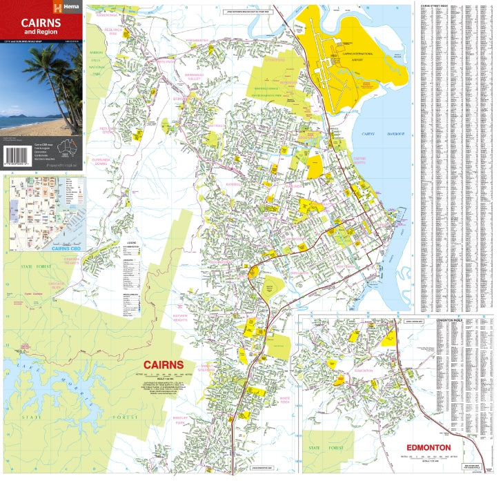 HEMA Cairns And Region Map 14th Edition - 9781865008912