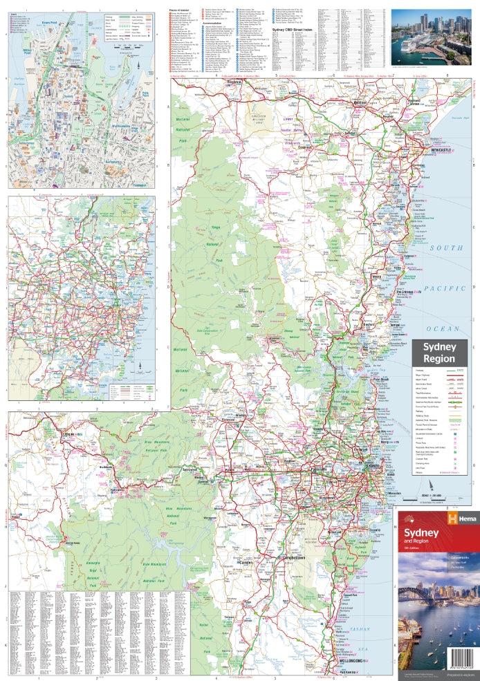 HEMA Sydney And Region Map Edition 13 - 9781925625103