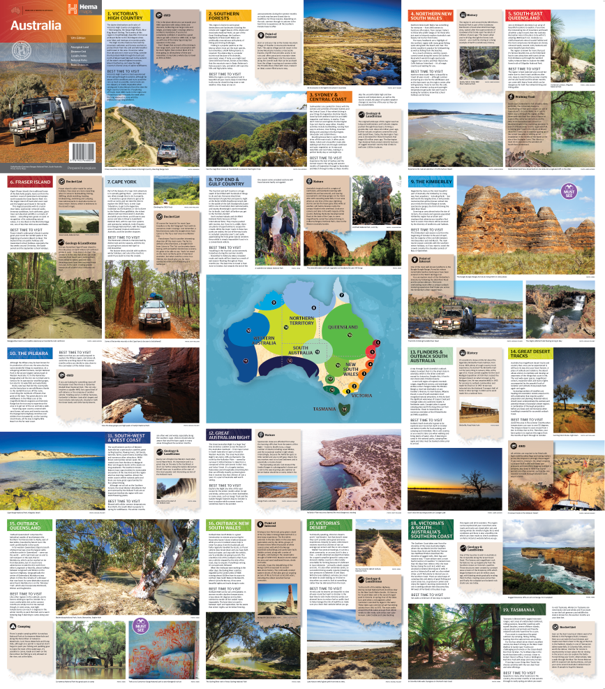 HEMA Australia Large Map 12th Editionition - 9781922668004