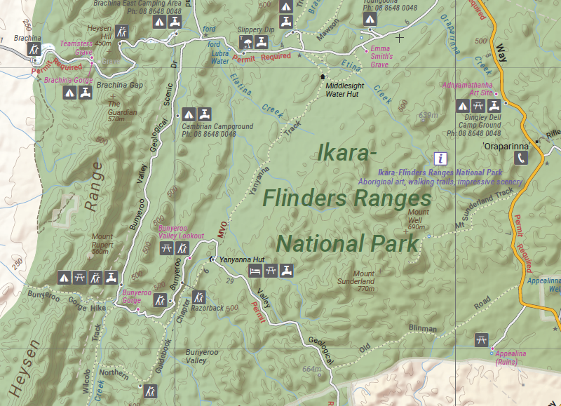 HEMA Flinders Ranges Map Edition 6 - 9321438001607