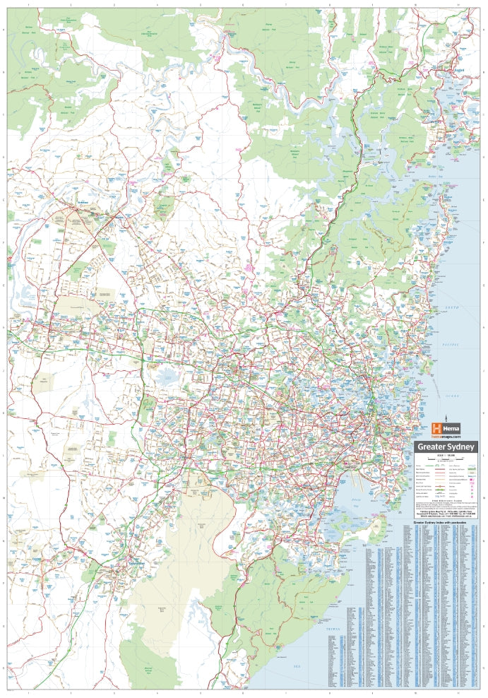 HEMA Sydney And Region Map Edition 13 - 9781925625103