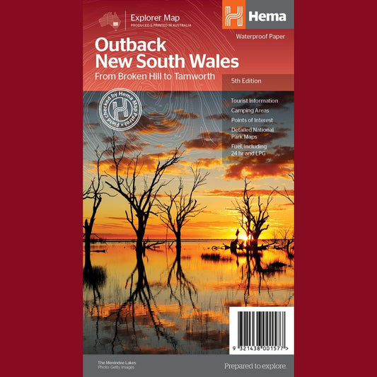 HEMA Outback New South Wales Map Edition 5 - 9321438001577