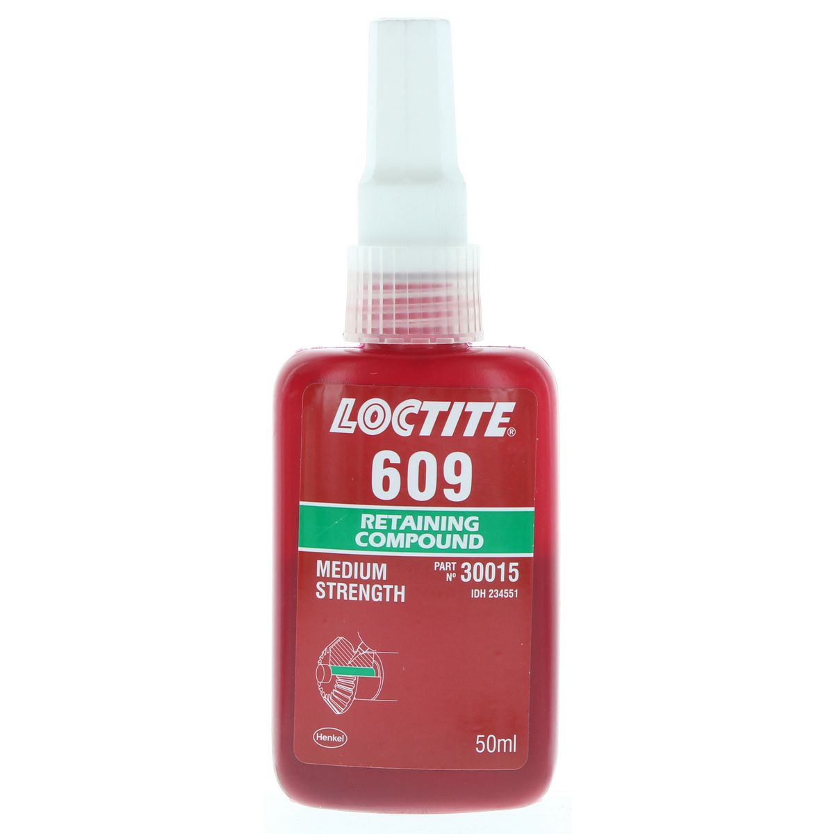 Loctite 609 Retaining Compound Medium/High Strength 50ml - 234551