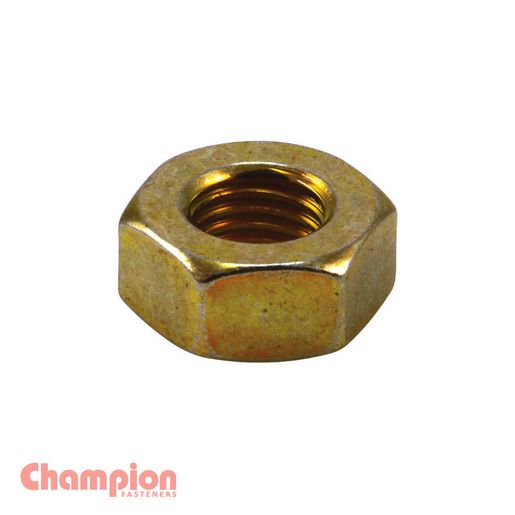 Champion Hex Plain Nut High Tensile M10 x 1.25mm Class 8 - C480-22