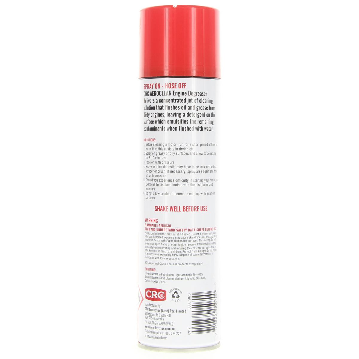 CRC Aeroclean Degreaser 400G - 5070