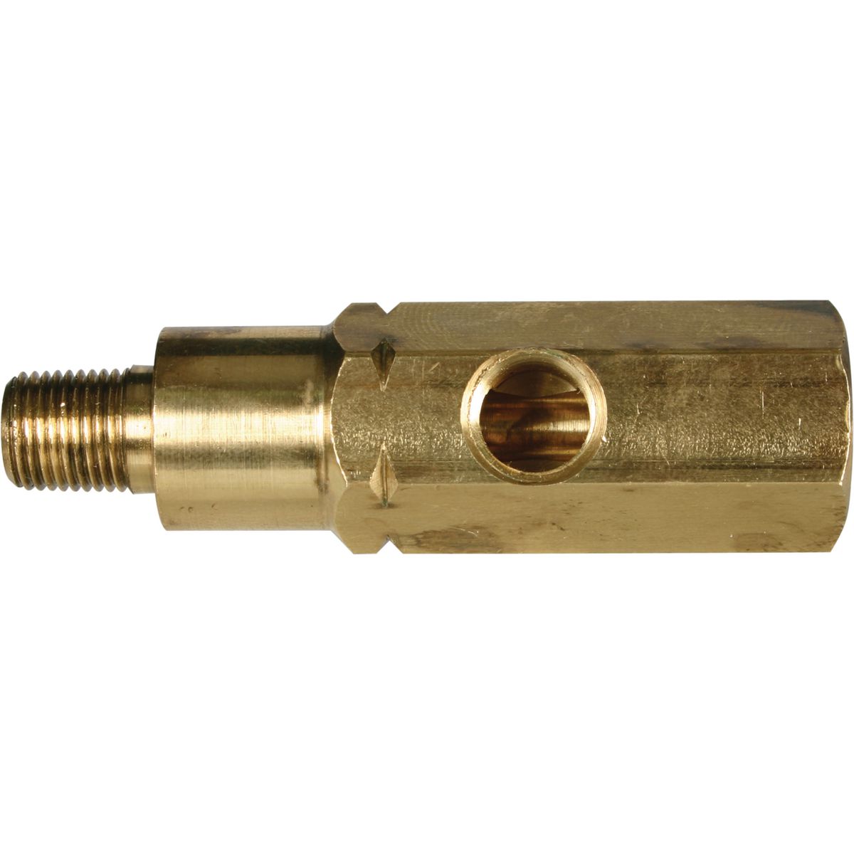 VDO Adaptor T Piece Thread A 1/8-28BSPT Thread B 1/8-28BSPT Thread C 1/8-27NPTF - 230.036