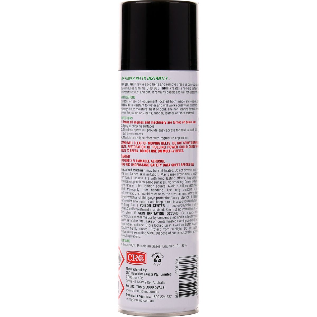 CRC Belt Grip Spray 400G - 3081