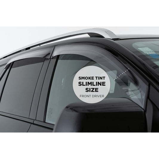 Protective Plastics Weathershield Smoke Tint - Driver Front - MZ170SLD