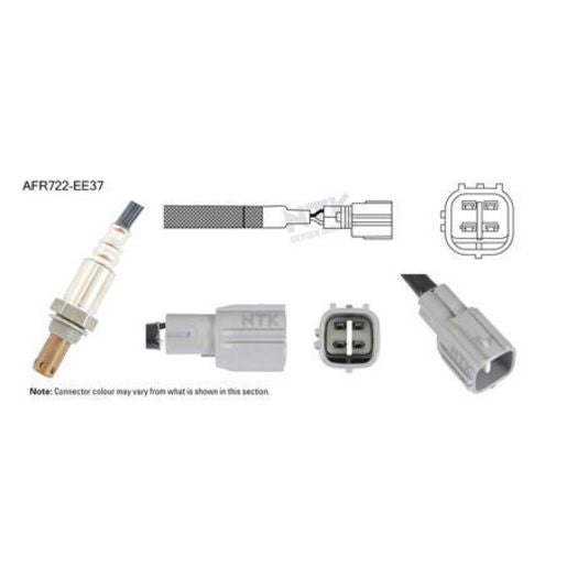 NTK Oxygen Sensor 4 Wire 615mm Cable - AFR722-EE37
