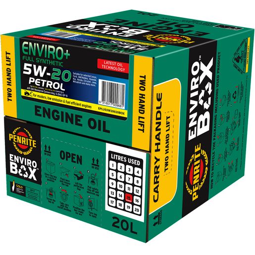 Penrite Enviro+ 5W-20 Engine Oil Enviro Box 20L - EPLUS5W20020BOX