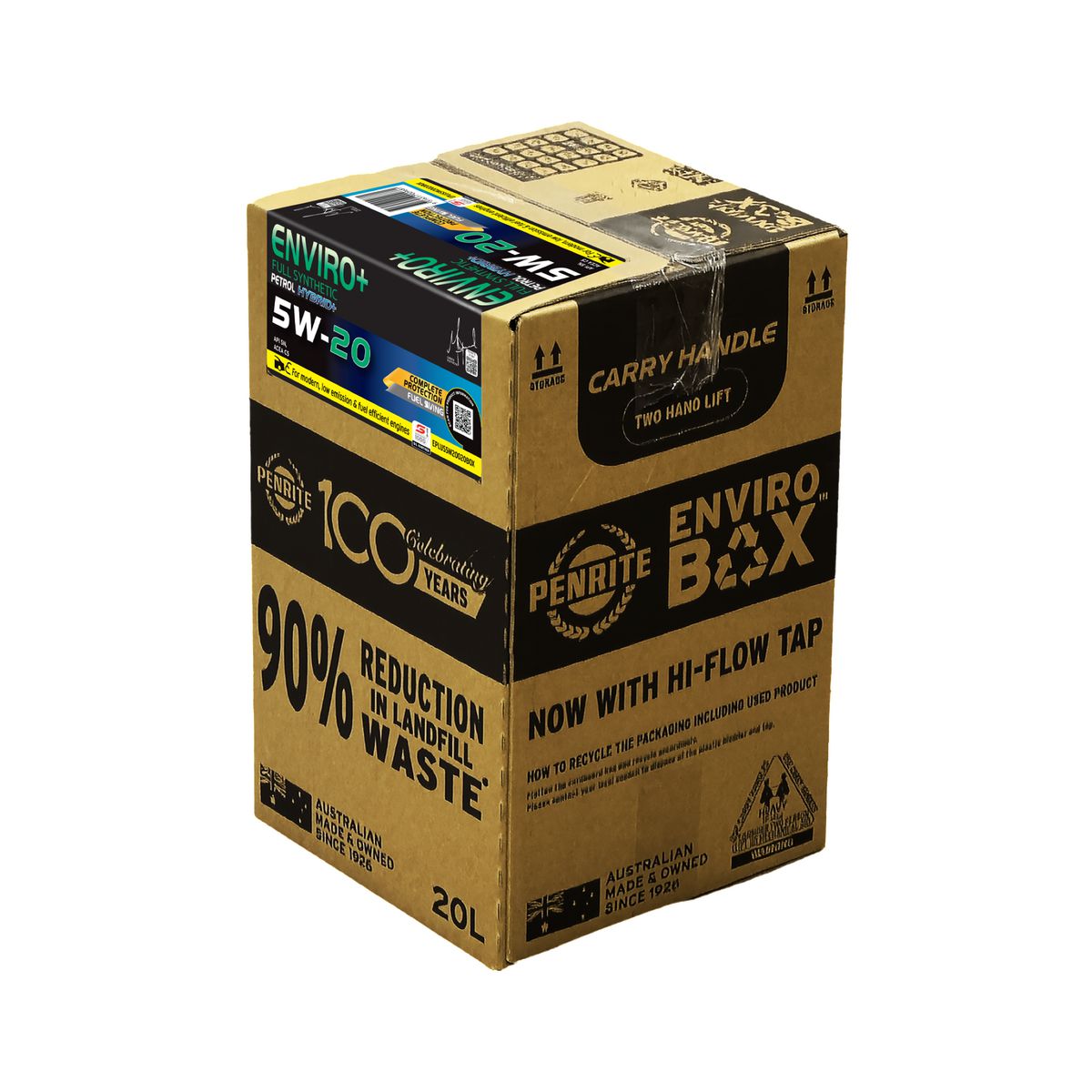 Penrite Enviro+ 5W-20 Engine Oil Enviro Box 20L - EPLUS5W20020BOX