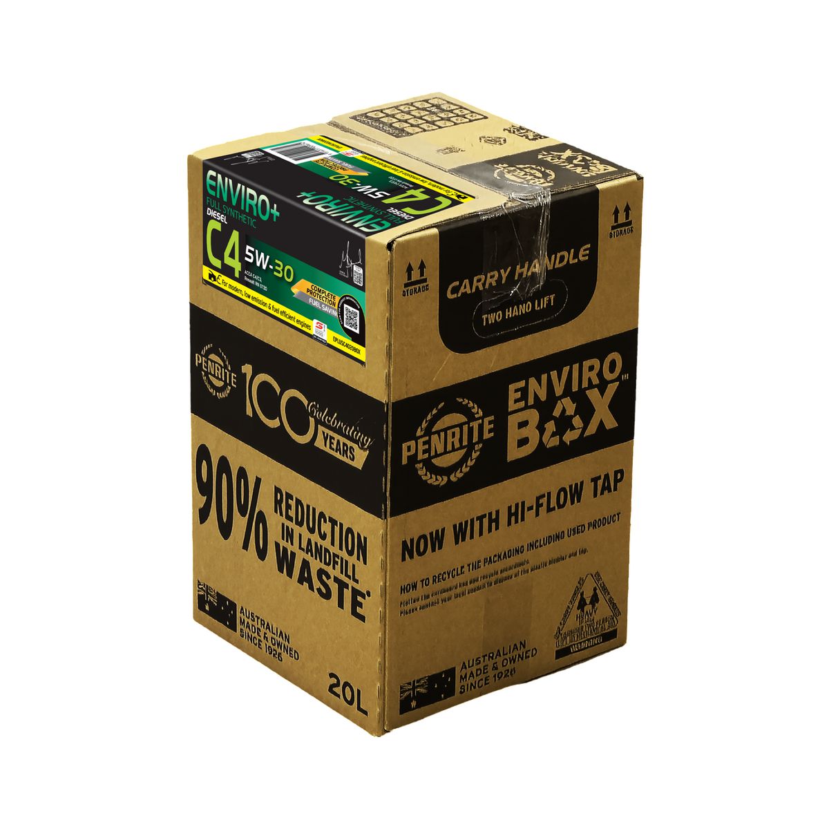 Penrite Enviro+ C4 5W-30 Engine Oil Enviro Box 20L - EPLUSC4020BOX