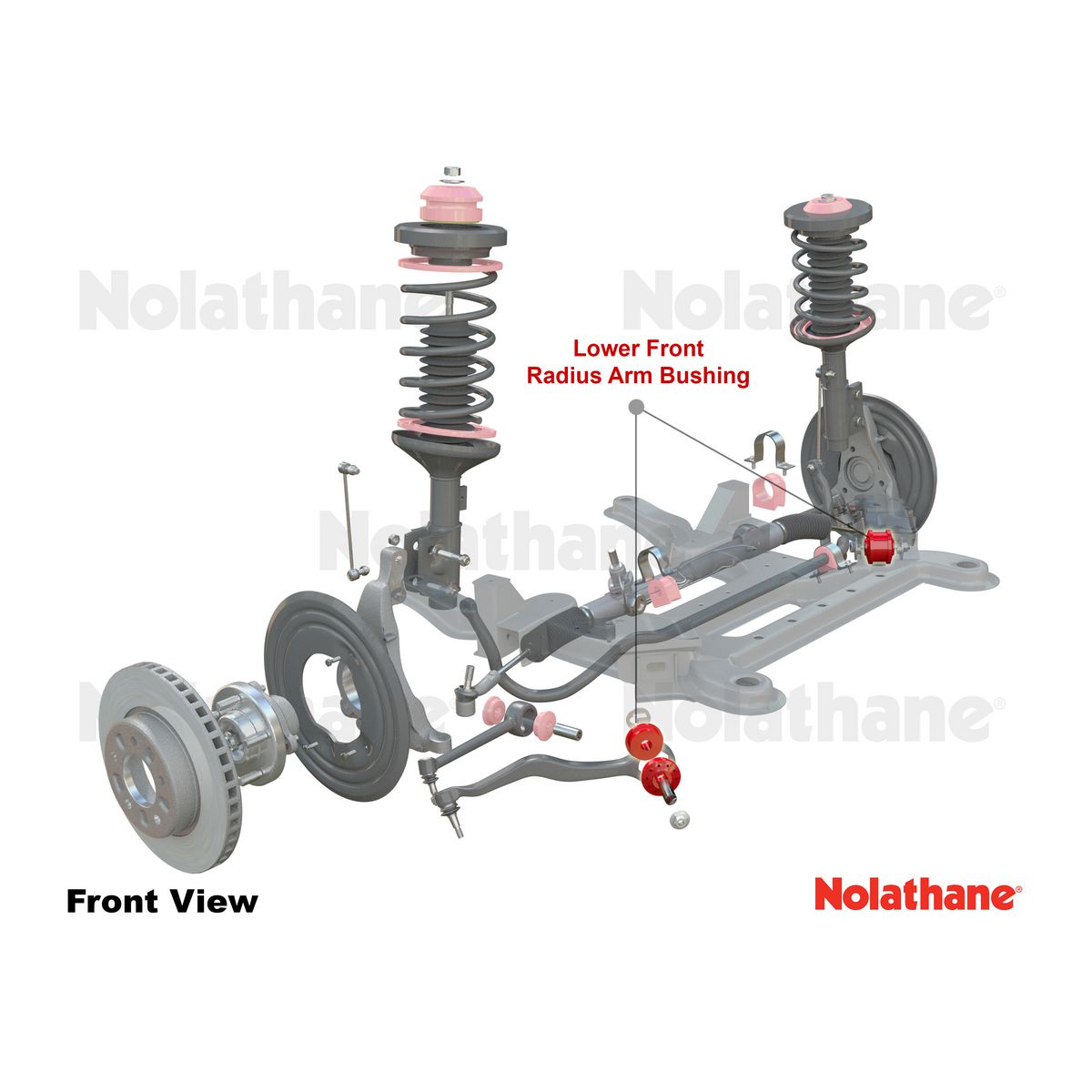 Nolathane Front Lower Radius Arm Bushing Kit - 48189