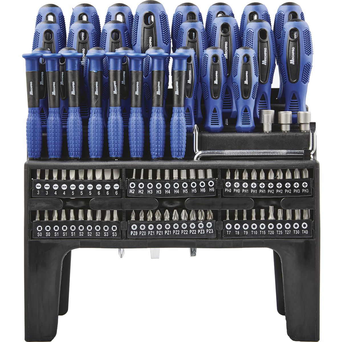 Mechpro Blue Screwdriver & Bit Set 100pc - MPBSD104K