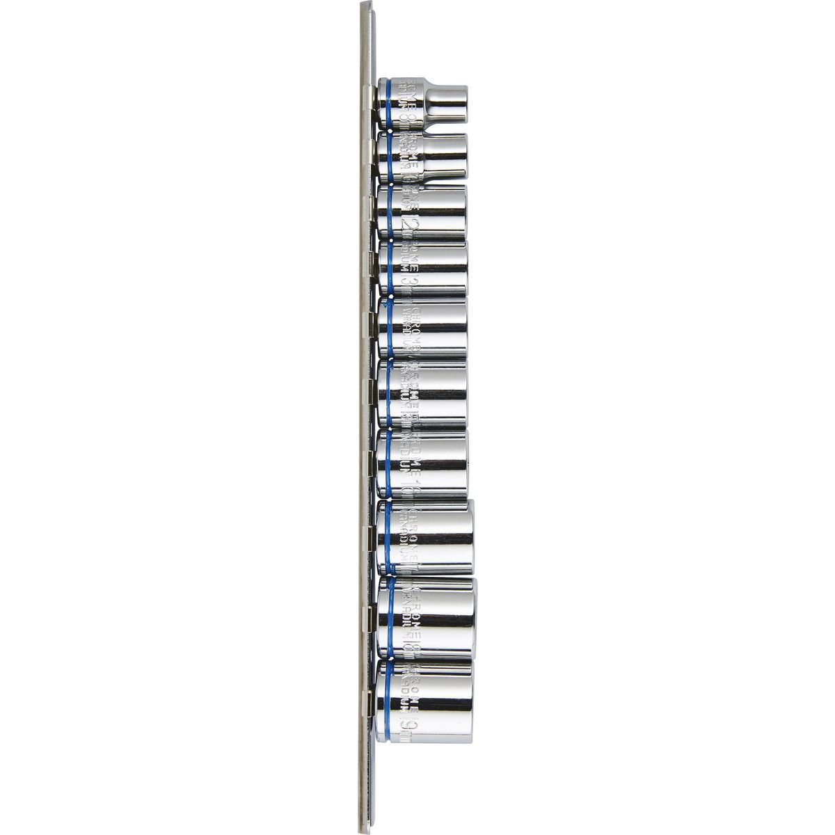 Mechpro Blue Socket Rail Set Metric 3/8In Drive 10pc - MPBSK116K
