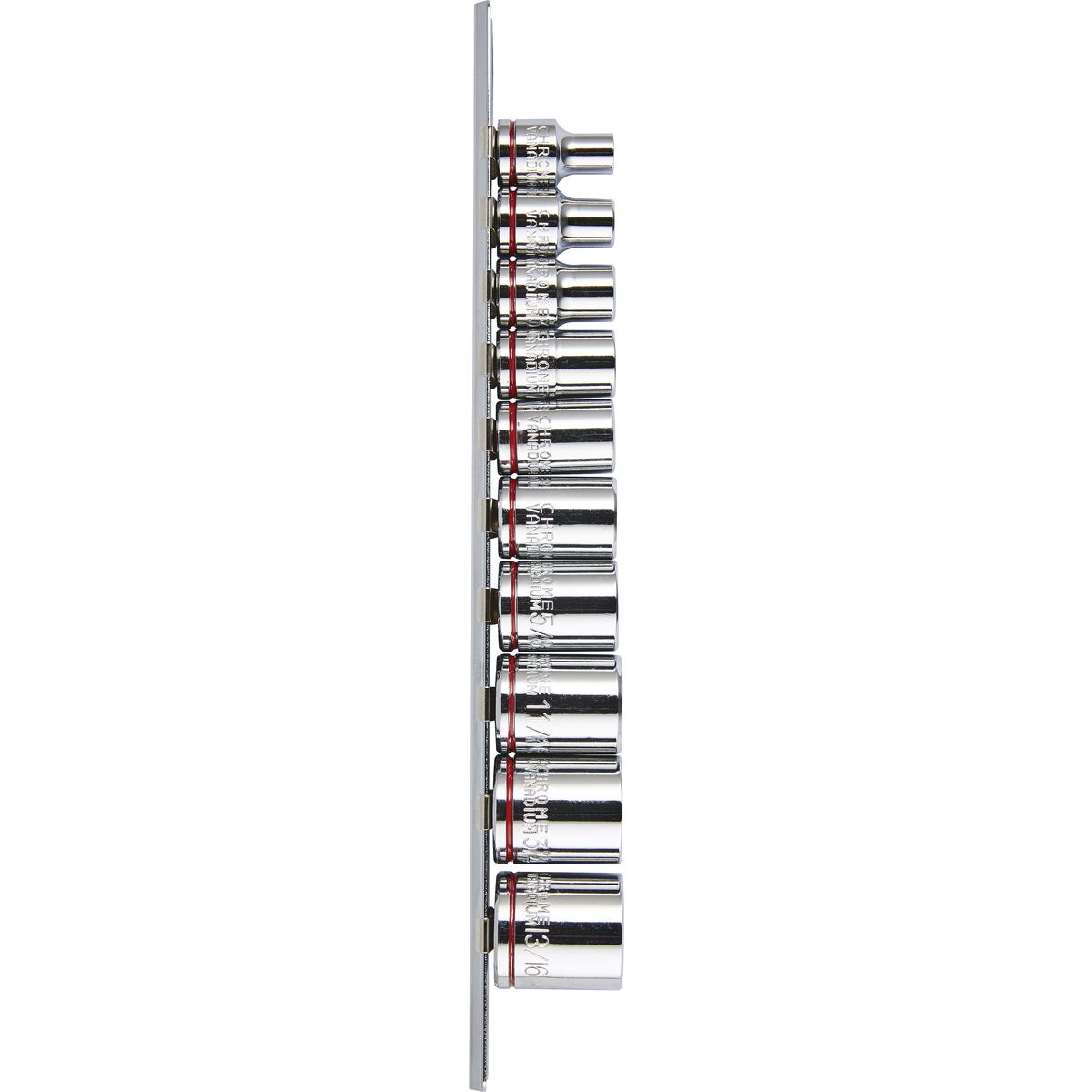 Mechpro Blue Socket Rail Set SAE 3/8In Drive 10pc - MPBSK117K
