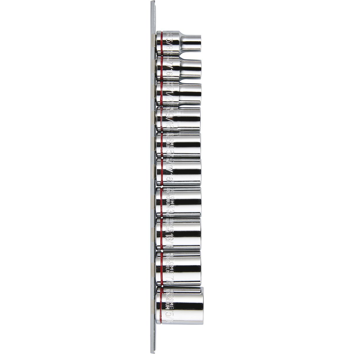 Mechpro Blue Socket Rail Set SAE 1/2In Drive 10pc - MPBSK119K