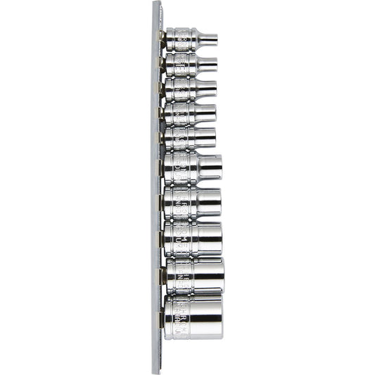 Mechpro Blue Socket Rail Set E-Torx 10pc - MPBSK121K