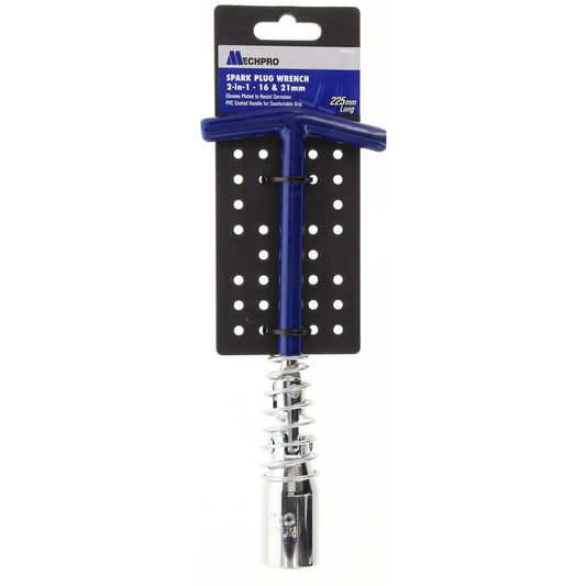 Mechpro Blue 2-In-1 Spark Plug Wrench 16/21mm - MPBE102