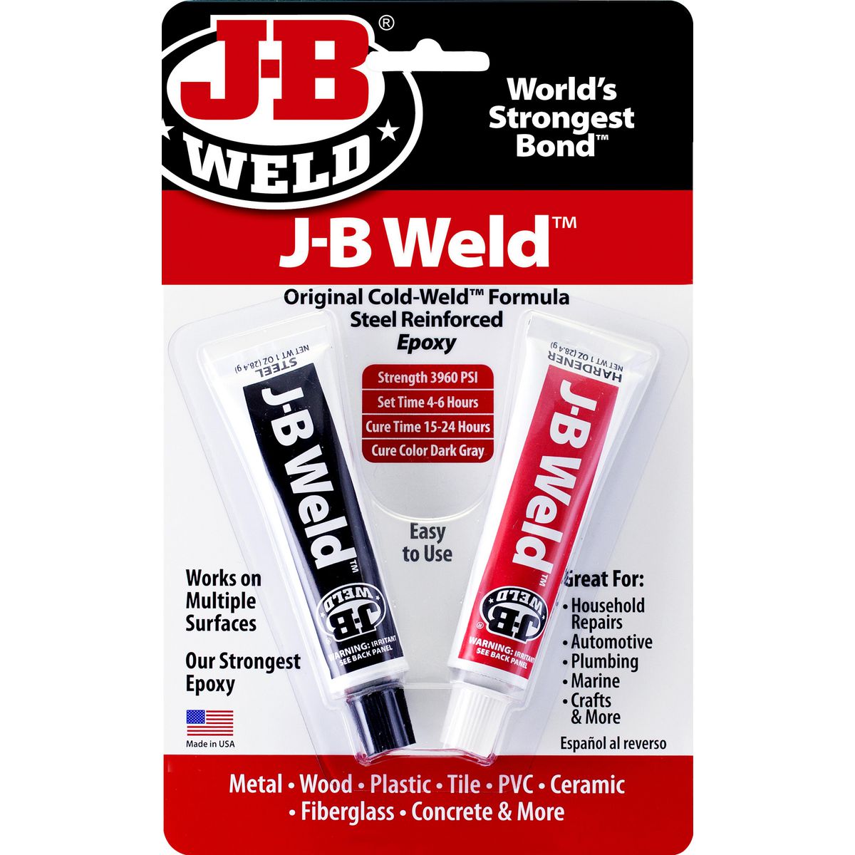 JB Weld Original Cold Weld Epoxy Adhesive Twin Pack 28.4G Each - 8265-S