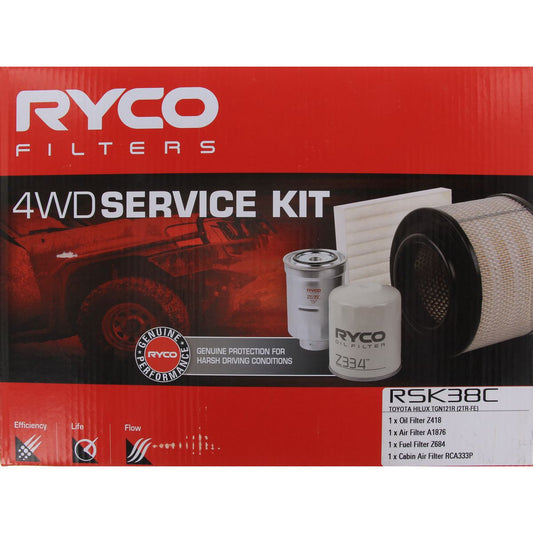 Ryco 4WD Filter Service Kit - RSK38C