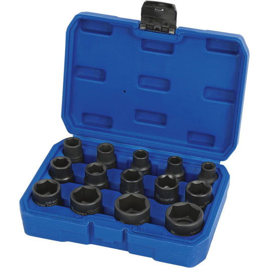 Mechpro Blue Impact Socket Set Metric 1/2In Drive 14pc - MPBSK134K