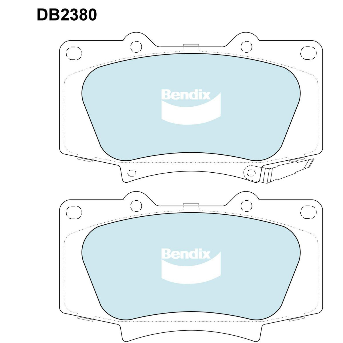 Bendix Heavy Duty Brake Pads Set Front - DB2380HD