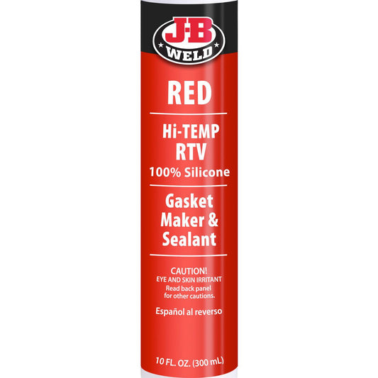 JB Weld High Temp Red Silicone 300ml Cartridge - 31914