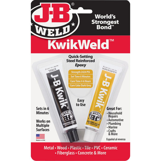 JB Weld Kwikweld Epoxy Twin Pack 28.4G Each - 8276
