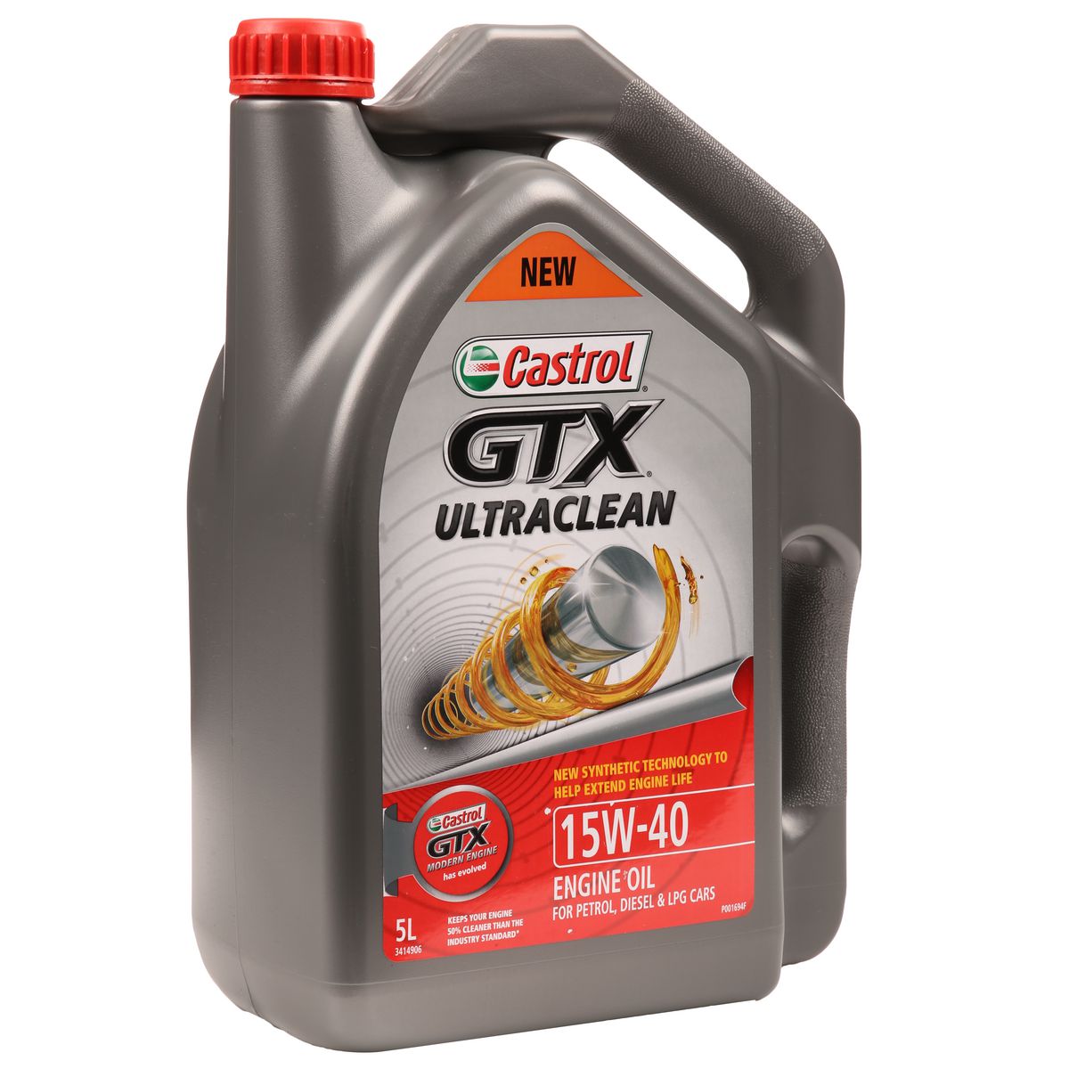 Castrol GTX Ultra Clean Semi Synthetic Engine Oil 15W-40 5L - 3414906