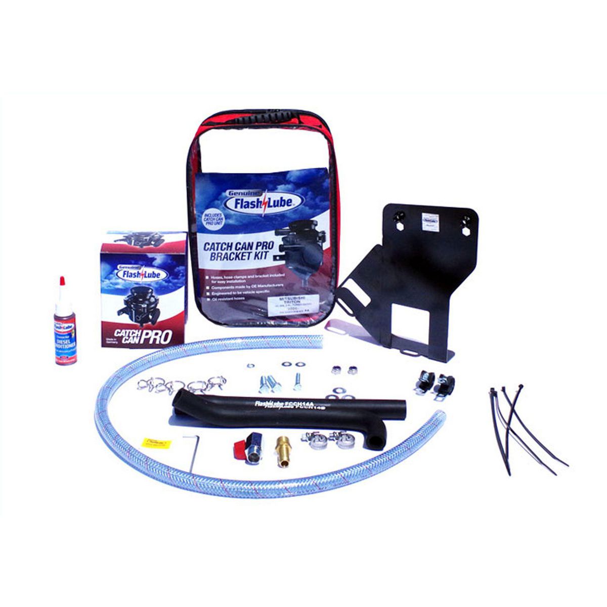 Flashlube Catch Can Kit & Bracket - FCCKT14