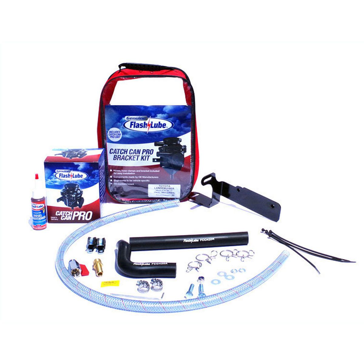 Flashlube Catch Can Kit & Bracket - FCCKT20