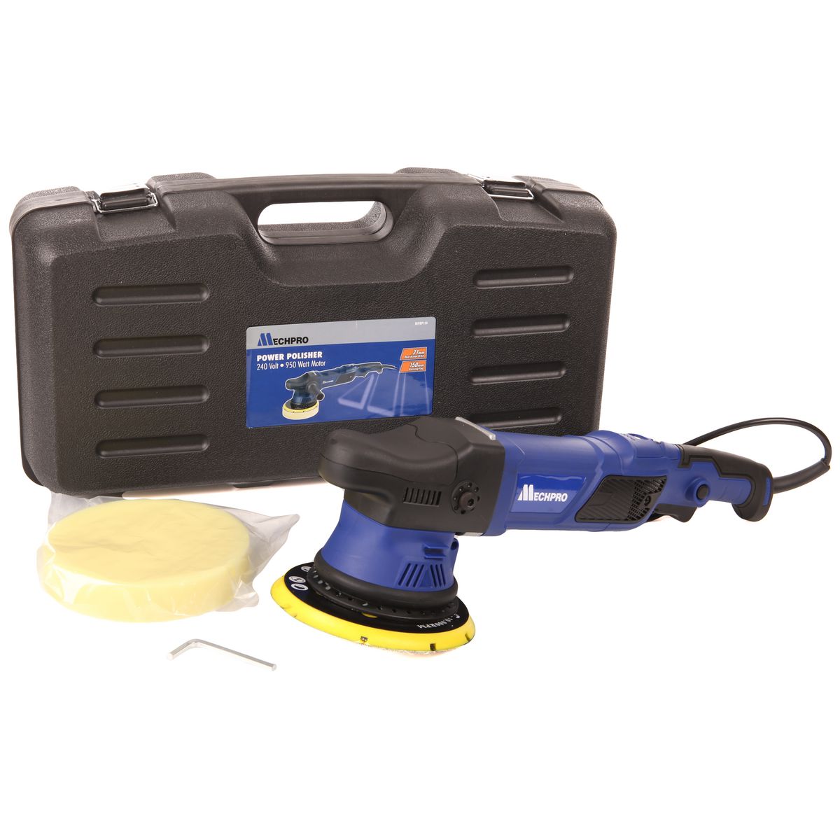 Mechpro Blue Variable Speed Polisher 950W 150mm - MPBP150