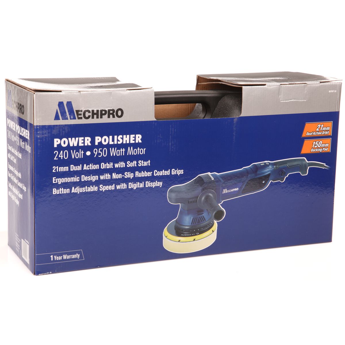 Mechpro Blue Variable Speed Polisher 950W 150mm - MPBP150