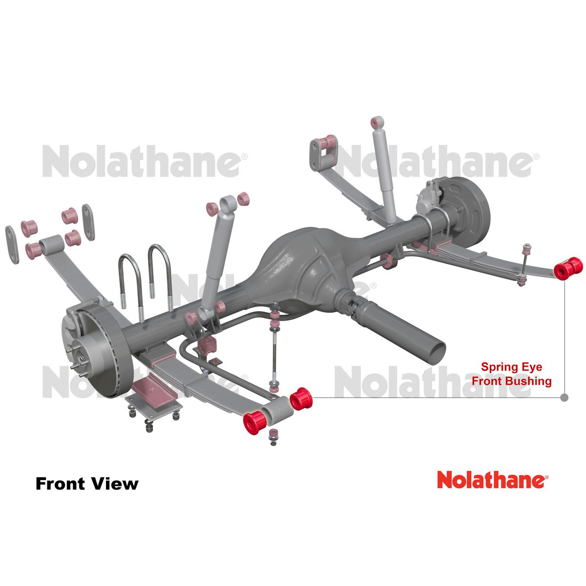 Nolathane Rear Spring Eye Bushing Kit - 47433A