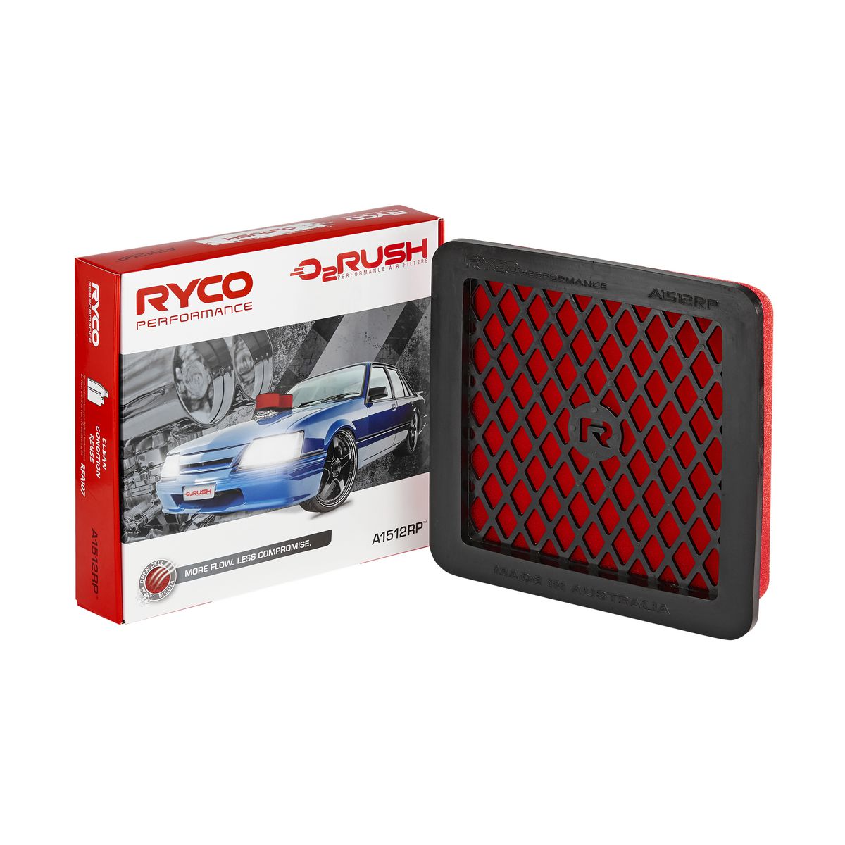 Ryco O2 Rush Performance Air Filter - A1512RP