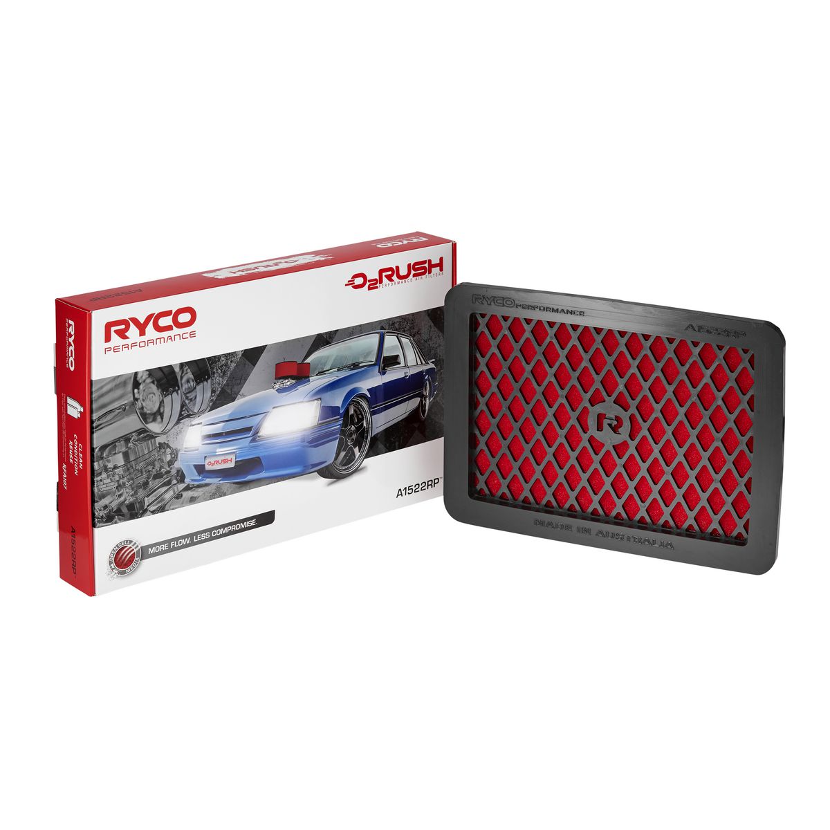 Ryco O2 Rush Performance Air Filter - A1522RP