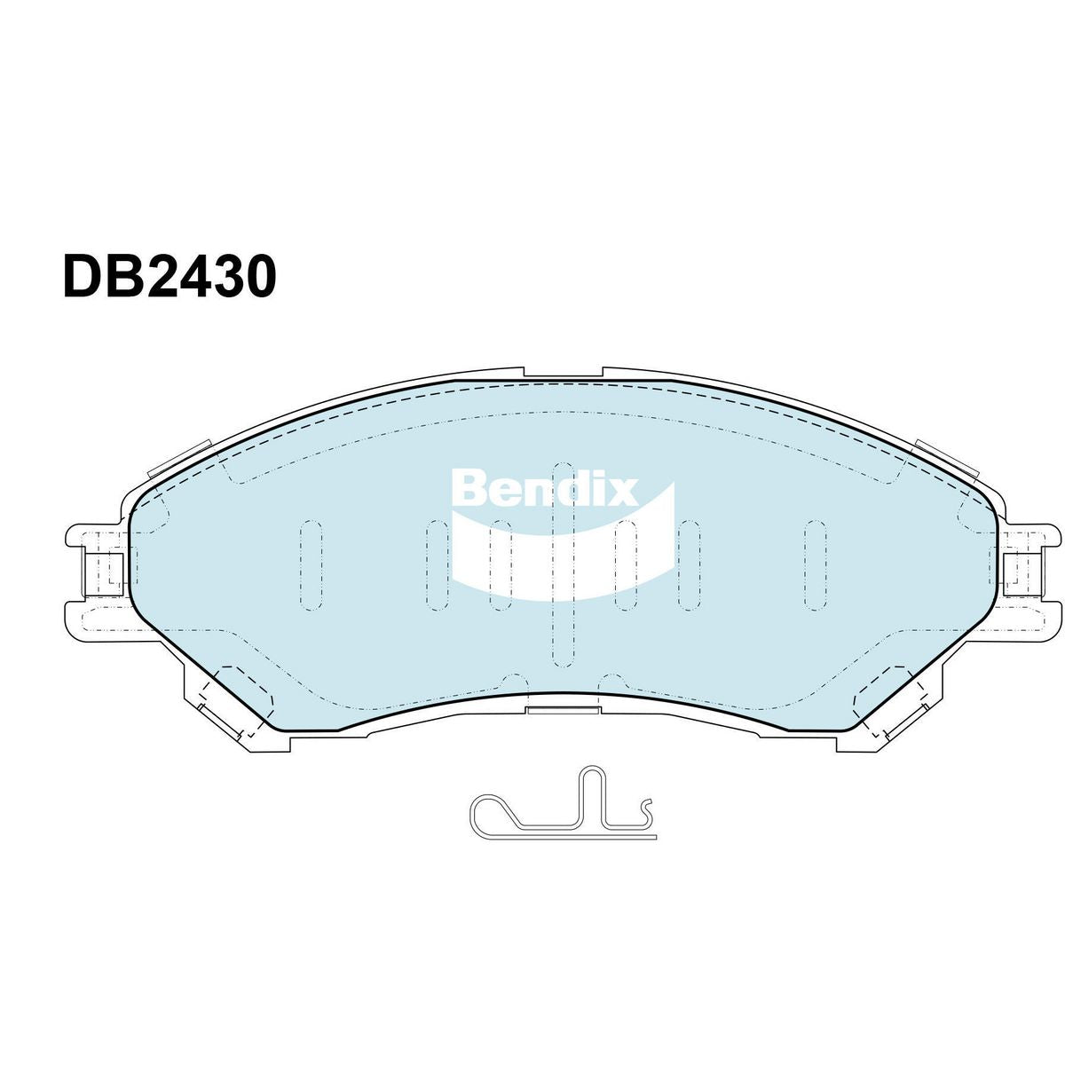 Bendix 4WD Brake Pads Set Front - DB2430-4WD