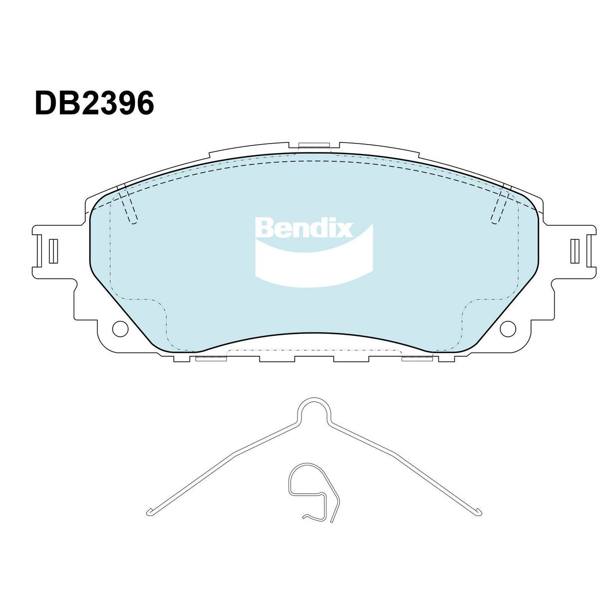 Bendix Heavy Duty Brake Pads Set Front - DB2396HD