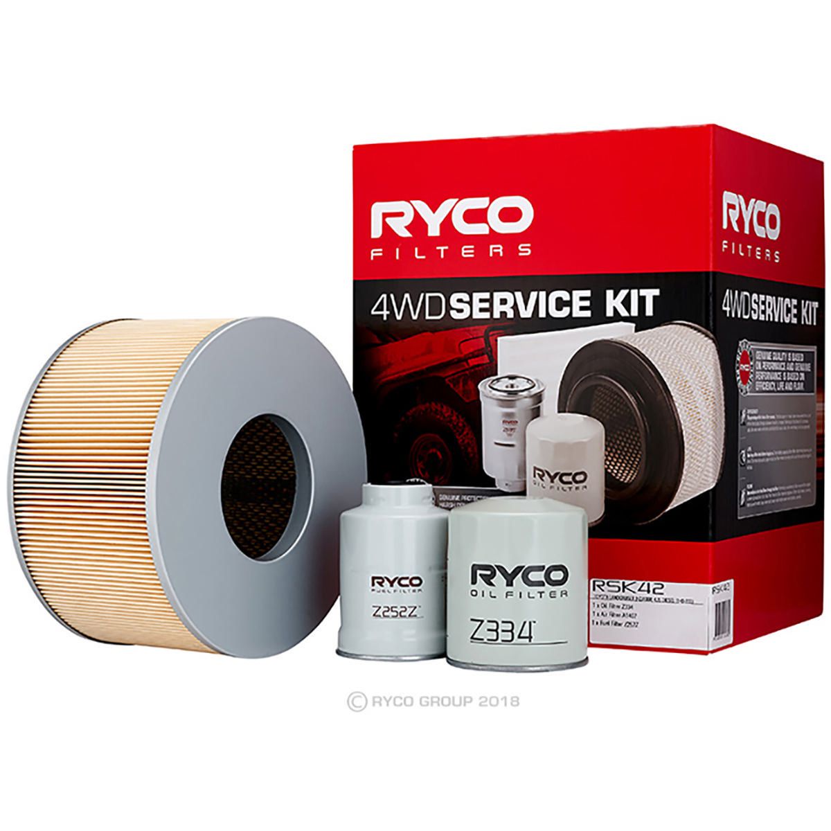 Ryco 4WD Filter Kit to suit Toyota Landcruiser HDJ100 - RSK42